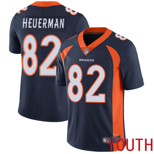 Youth Denver Broncos 82 Jeff Heuerman Navy Blue Alternate Vapor Untouchable Limited Player Football NFL Jersey
